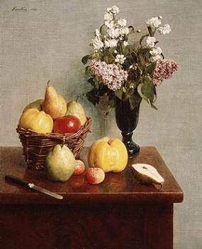 Henri Fantin-Latour : Still Life With Flowers And Fruit II